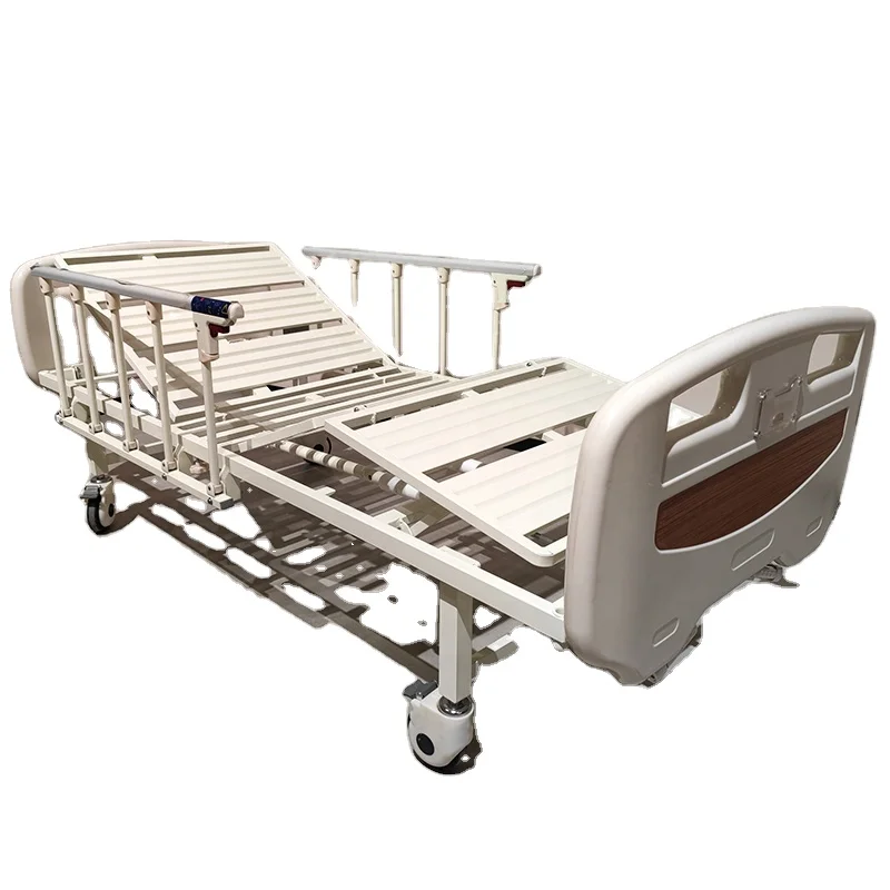 Factory supply Manual Home Rehabilitation Bed 2 functions Double Crank Hospital bed with easy Assembly
