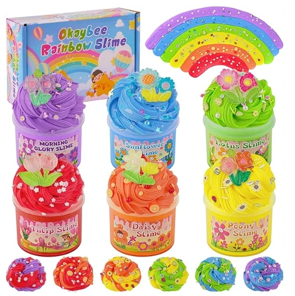 Hot sales DIY Cotton foam clay slime mud for kids 3D air dry modeling clay slime Toy