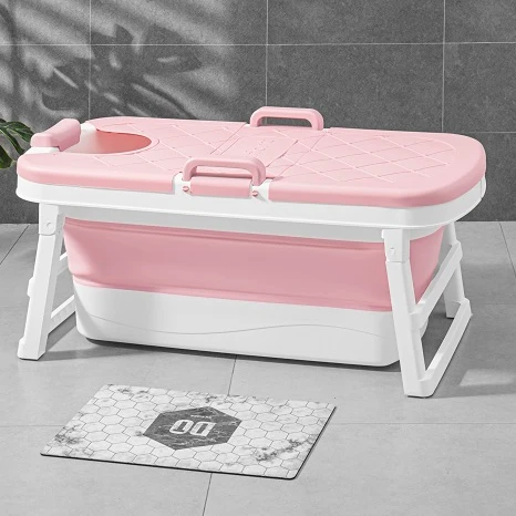 Attractive Price Square Portable Bathroom Freestanding Foldable Bathtub Adults