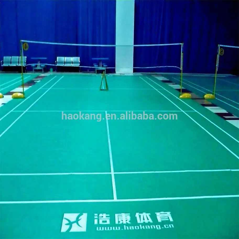 Lifelong Maintenance Badminton Court Mat Flooring with Inner Game Lines