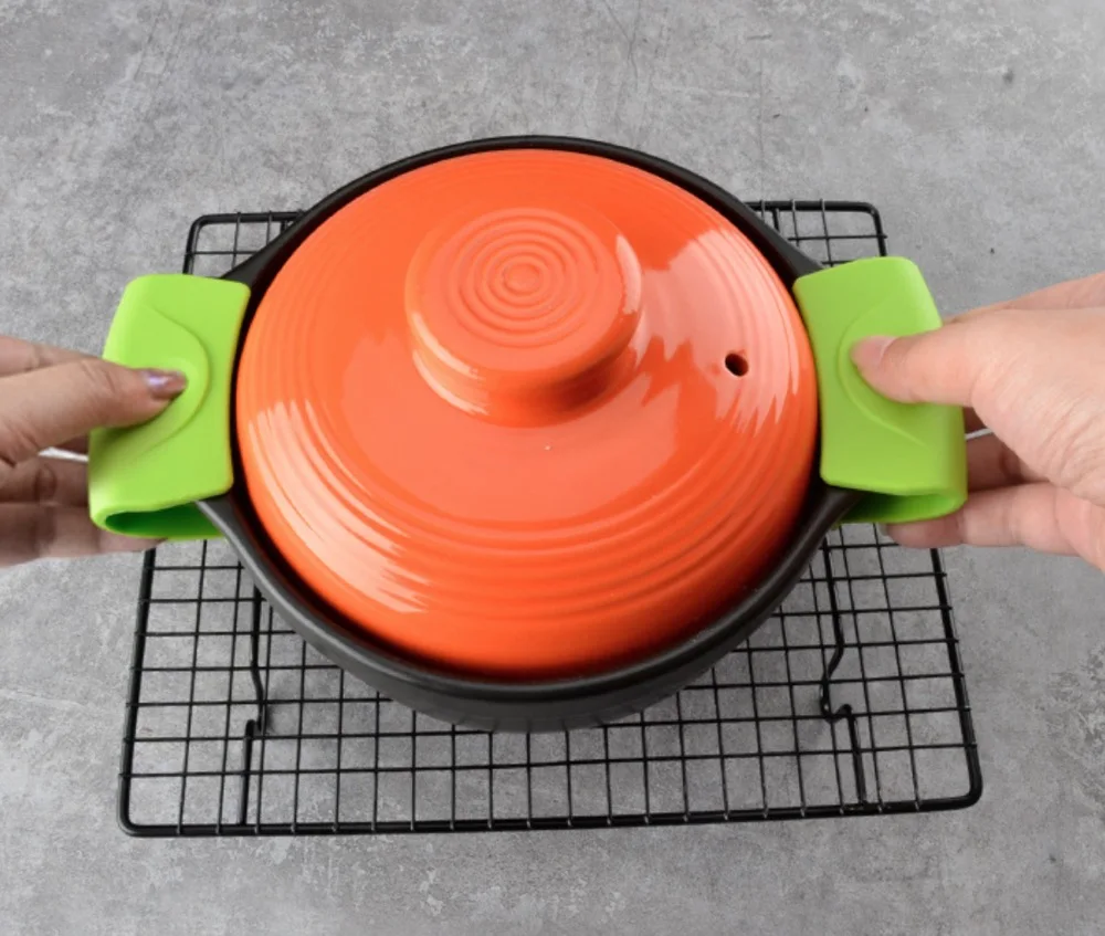 Customized OEM/ODM Heat Resistant Pot Lid Holder Silicone Pot Holders For Kitchen