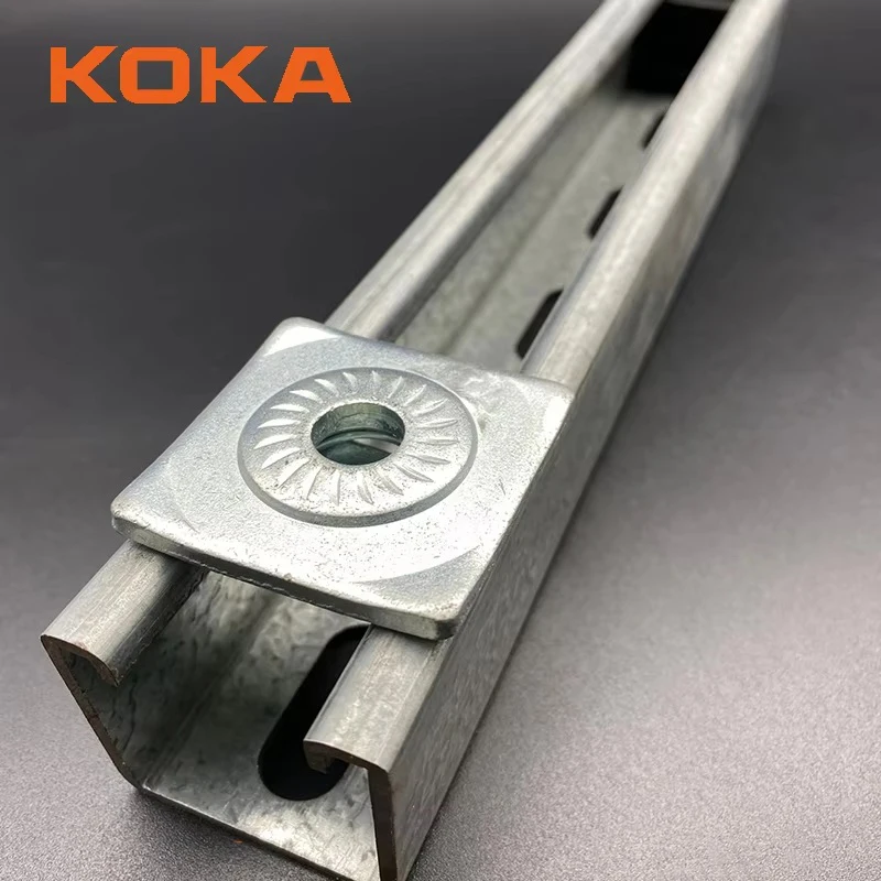 Hot Sale Heavy Duty M8 M10 Unistrut Spring Nut Hot Dip Galvanized Combo Nut with Washer