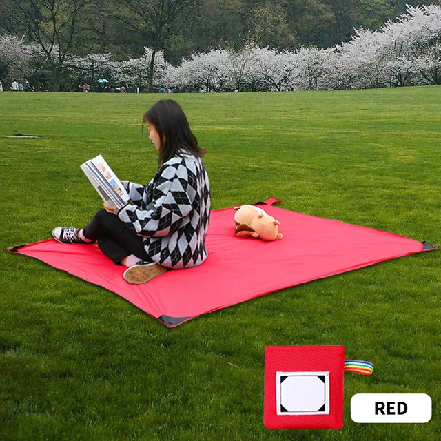 Portable Folding Beach Camping Mattress Baby Climb Outdoor Ultra-thin Waterproof pocket picnic mat