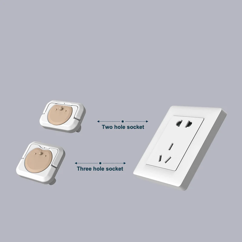 Wholesale Swivel Style Waterproof Socket Cover Durable Baby Safety Electronic Socket Cover With Handle