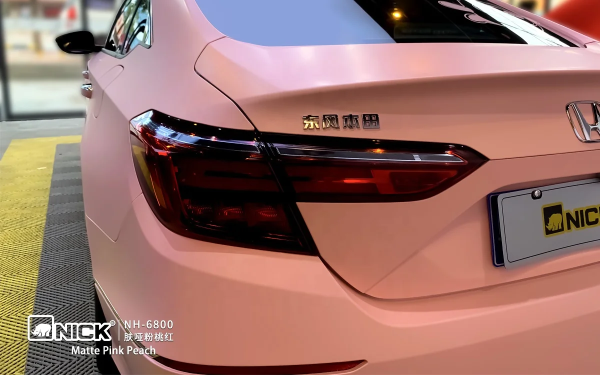 Cheapest Car Wraps Matte Pink Peach Vinil Automotriz PPF Color Holographic Film Stretch Wrap Film Matte Decorative Films