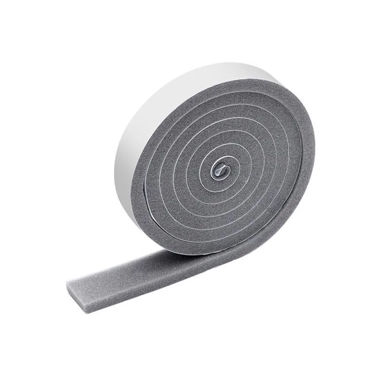 Open cell Round roll Reduce noise Self adhesive PU Foam sealing Strip for door and windows seal