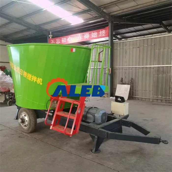 factory supply cattle sheep forage tmr feed mixer silage grass blender feed spreader