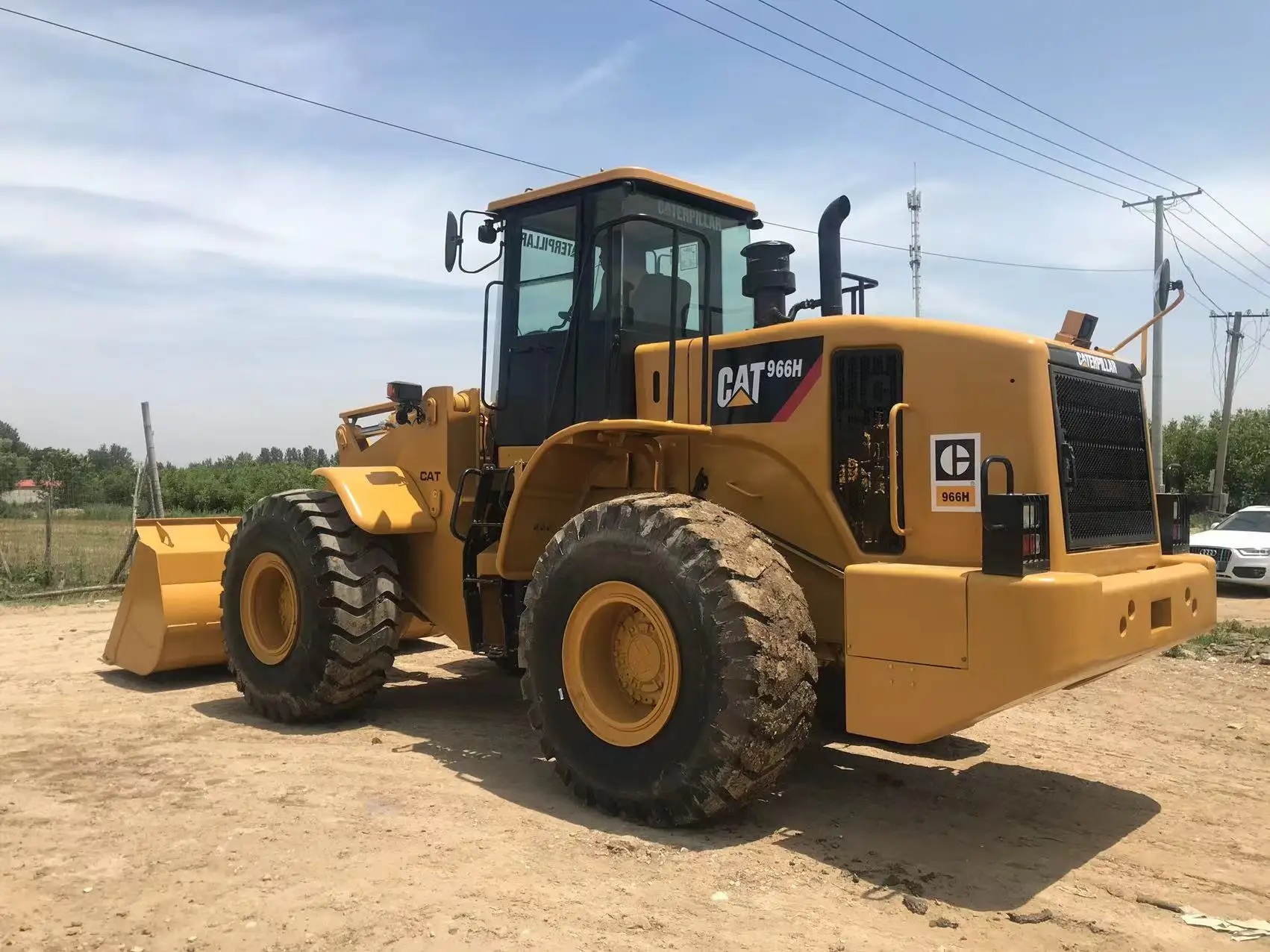 Оригинальная универсальная строительная техника CAT 966H подержочный экскаватор-погрузчик