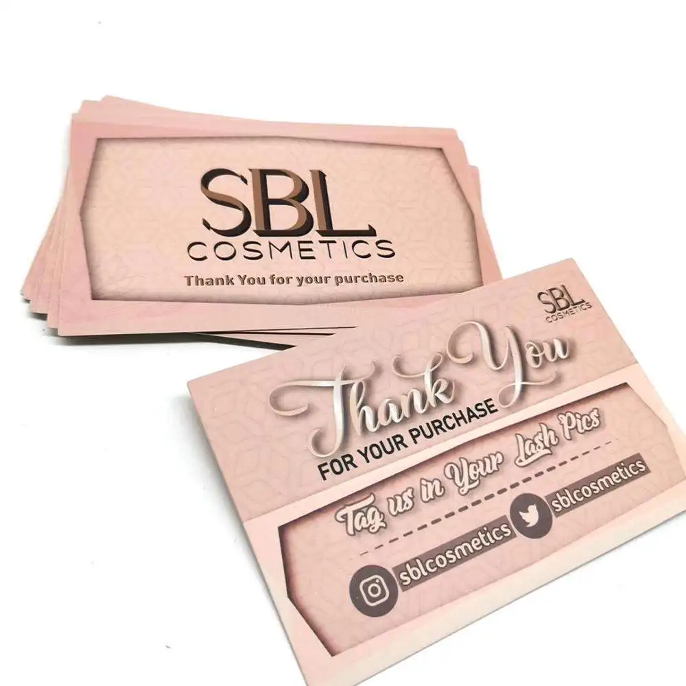 Shanli Custom cards Camping Hotel Fishing Publicity Card Film Lamination thanks you card