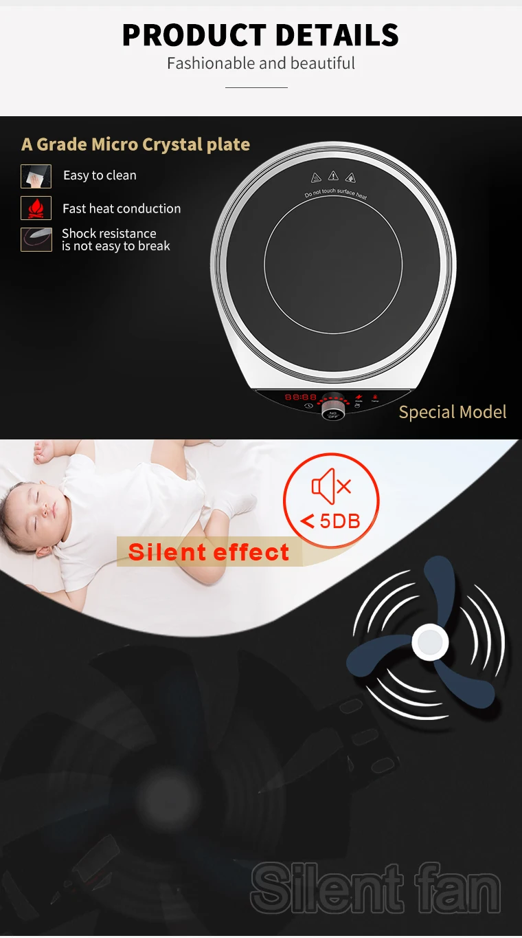 AI-M1 China manufacturer portable electric stove Electric hotplate for fast cooking and multifunctions