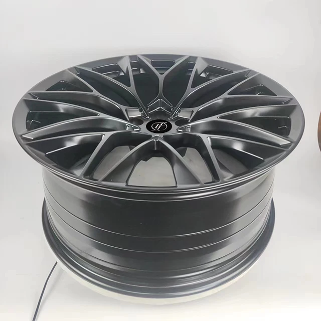 Yufei 22-дюймовые 5x112 кованые колеса глянцевые черные подходят для автомобиля