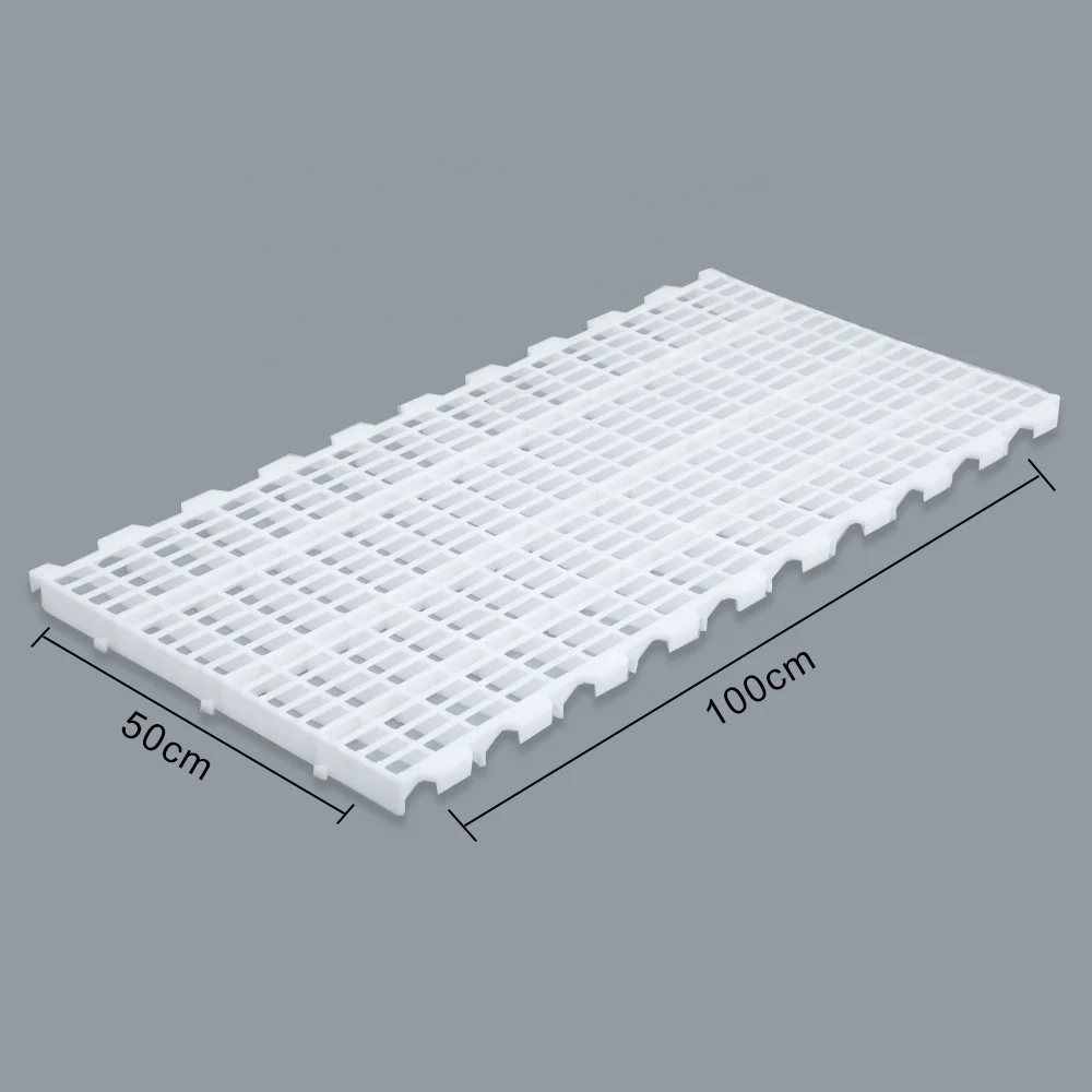 Durable sturdy chemical Resistant 1000*500 mm Poultry chicken Plastic Slat Floor For Chicken Coop