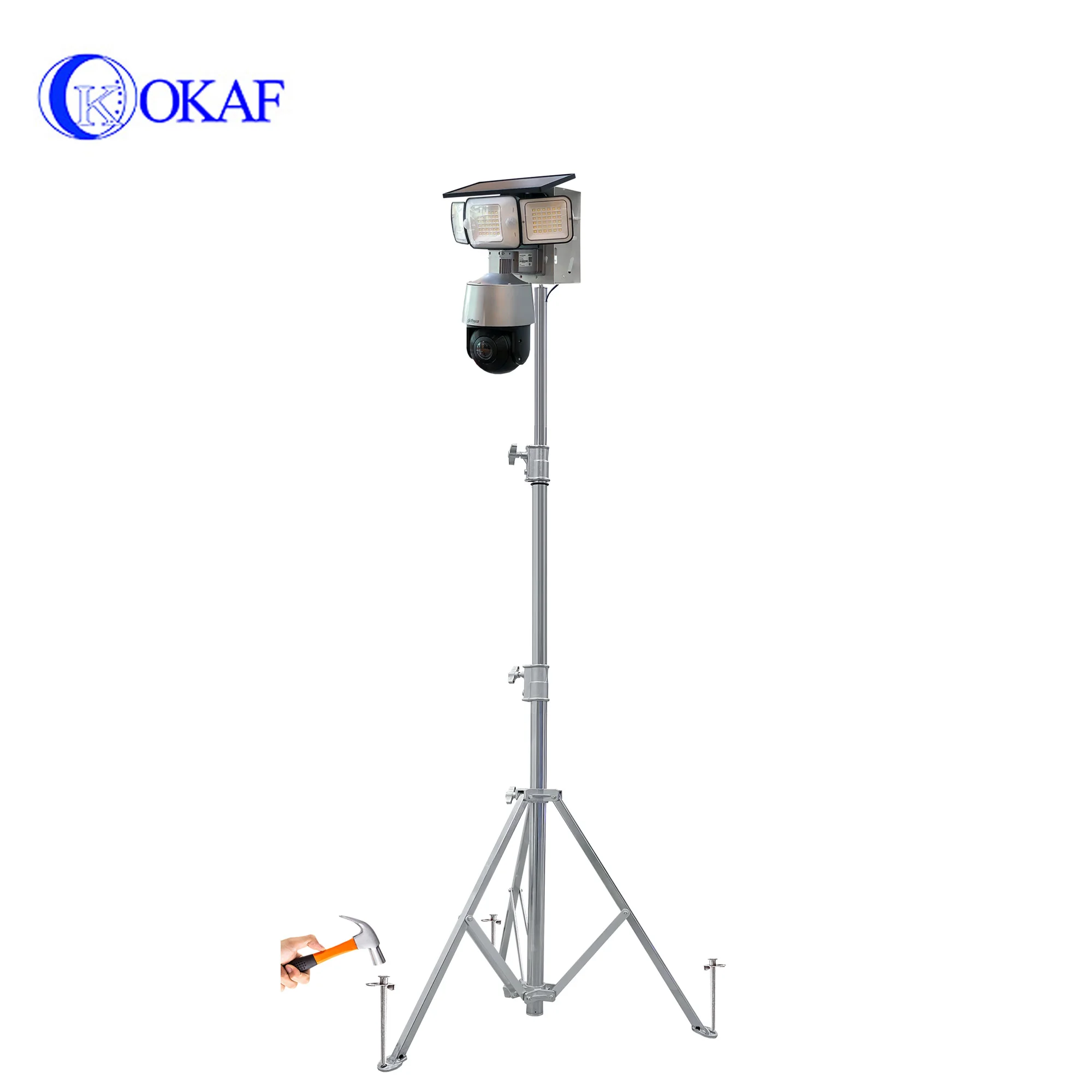 Portable IP Surveillance Dome Camera Mobile 4G HD Illuminated Camera CCTV Rapid Deployment Camera With Built-in Battery Tripod