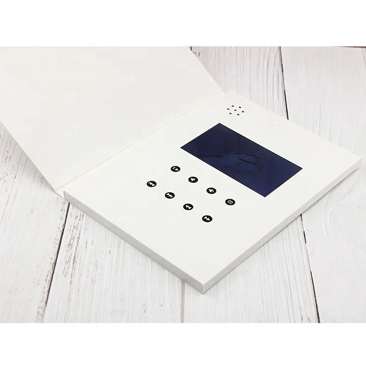 The multifunctional digital brochure greeting card lcd gift items with promotion logo customized video book