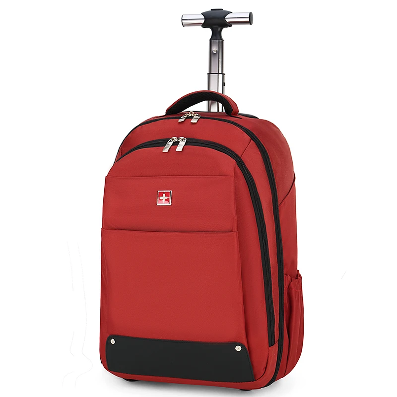 Hot sale Trolley Luggage Wheeled Backpack Rolling Backpacks 2 Wheels student backpack