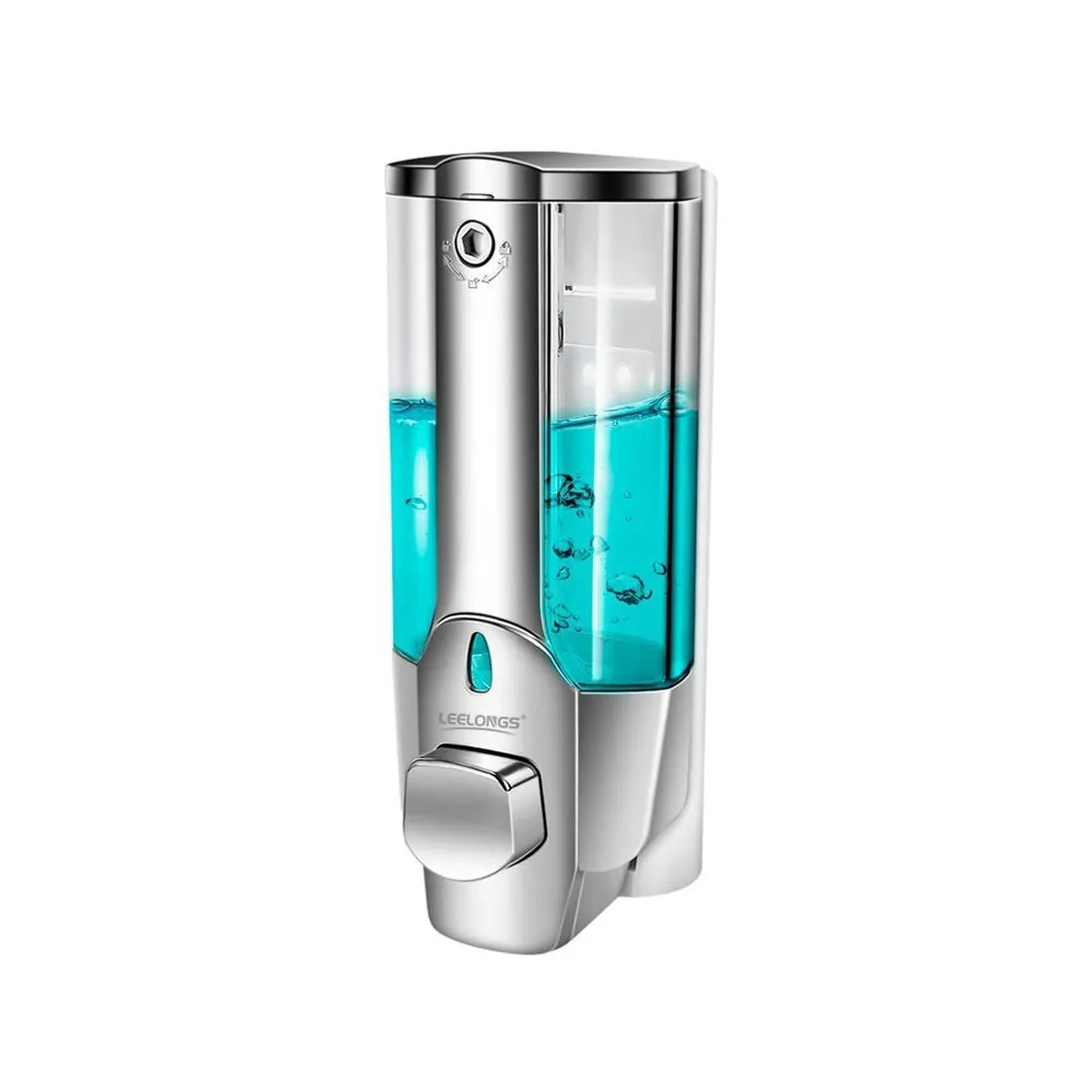 350ml Manual Kitchen Bathroom Shampoo Gel Lotion Single Soap Dispenser for Liquid Containers