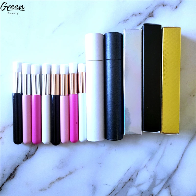 Private Label Eye Lash Extensions Cleanser Brush With Personalized Logo Accepted Wholesale Price Eyelash Cleaning Brushes