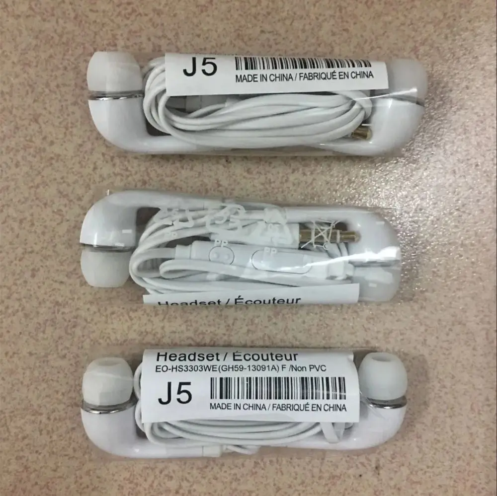 Wholesale MIC+ VOLUME colorful handfree j5 earphones mobile phones earphone headphone for samsung S4 headset