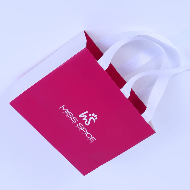 Bangdi Factory Wholesales Custom Logo White Card Jewelry Paper Bag for Packaging Promotion Craft Food Use Durable Stylish