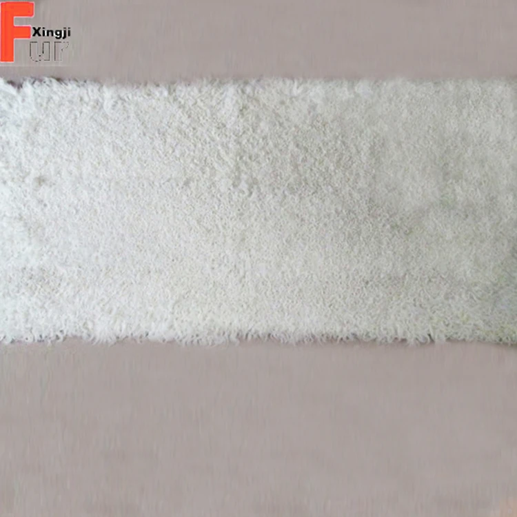 Factory White Curly Kalgan Lamb Fur Skin Big Hair Cheap Price High Quality Kalgan Lamb Fur Plate