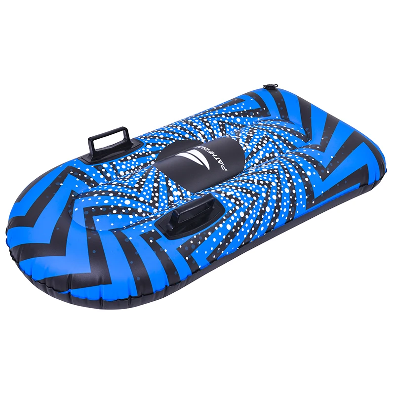 Manufacturer wholesale safety inflatable PVC swimming ring ski ring blue inflatable snow tube inflatable snow sled