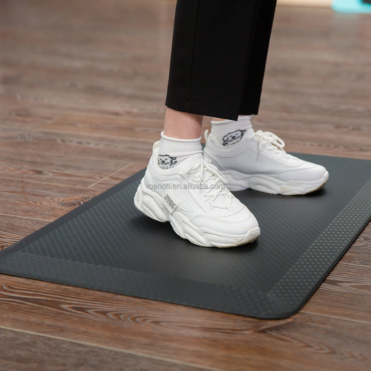 Anti Fatigue Mat Cushioned 3/4 Inch Comfort Floor Mats for Kitchen Non-Slip Easy Clean Kitchen Mat Rugs