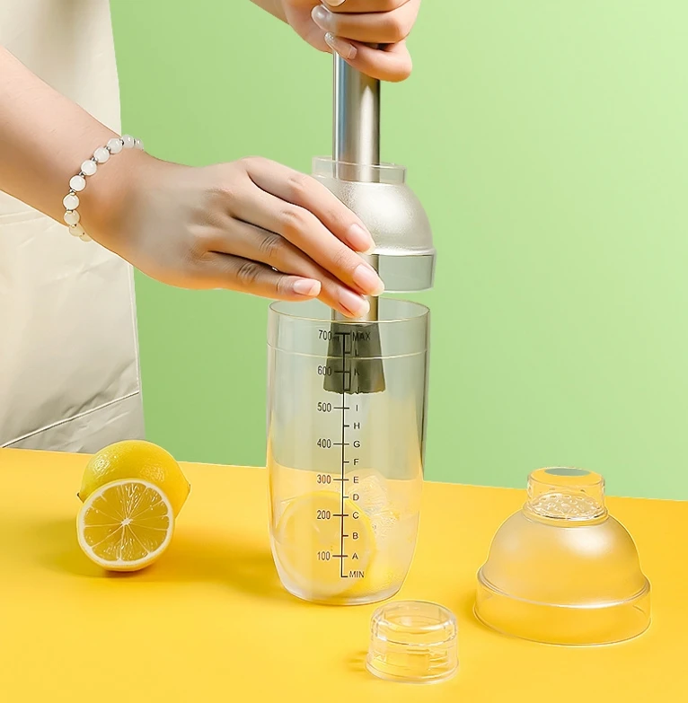 Shaker hand beat lemon tea set of equipment milk tea shop hand shake shaker pot pound Popsicle