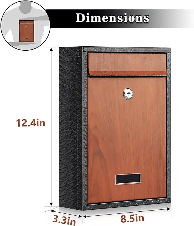 modern mailbox newspapers mini outdoor small wall mounted mail post box mailboxes residential