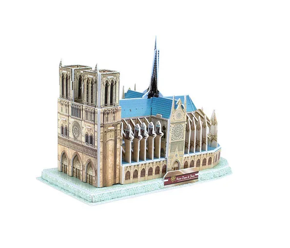 Картонные строительные игрушки «сделай сам», 3D Белый дом, наклонная башня Пизы, картонная модель, головоломка для раннего обучения, обучающие игрушки