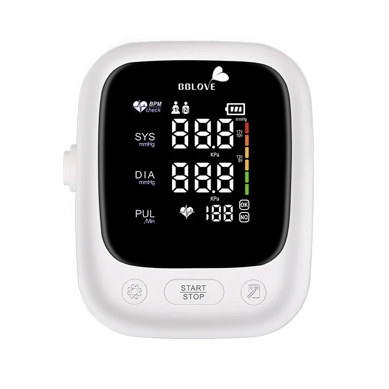 Professional Large LED Screen Accuracy Automatic Type-C Digital Arm bp Monitor Blood Pressure