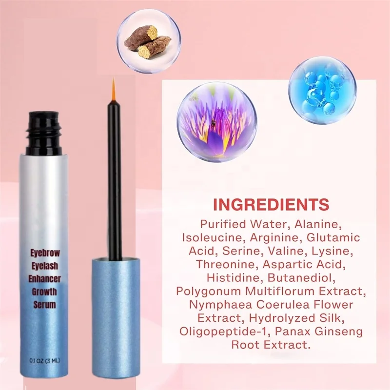 Castor Ginger Eyelash Brow Growth Serum Organic Eyelash nourishing Growth Enhancer Serum fast Natural Boost Eyelash Growth