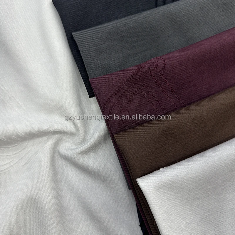 New Arrival 210gsm Burnout Cotton Nylon Fabric 85% Cotton 15% Nylon Breathable Single Jersey Cotton T Shirt Fabric Wholesale