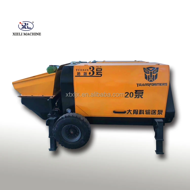 Xieli Machinery Concrete Pump Small Concrete Transfer Pump Diesel Engine/Electric Motor Mortar Secondary Conveying Pump