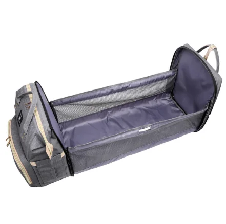 FREE SAMPL Factory Wholesale Outdoor USB Mummy Baby Diaper Bag Backpack with Bassinet for Travel Custom Fashionable Organizer