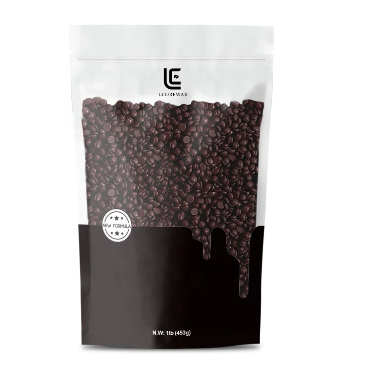 Жёсткий шоколадный воск Lcorewax OEM, удаление волос, депиляция, различные цвета, заводская цена, жёсткий шоколадный воск