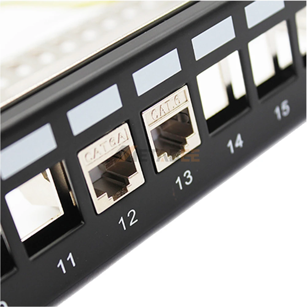 Cat6 19inches 1U 24 Port Patch Panel with LED
