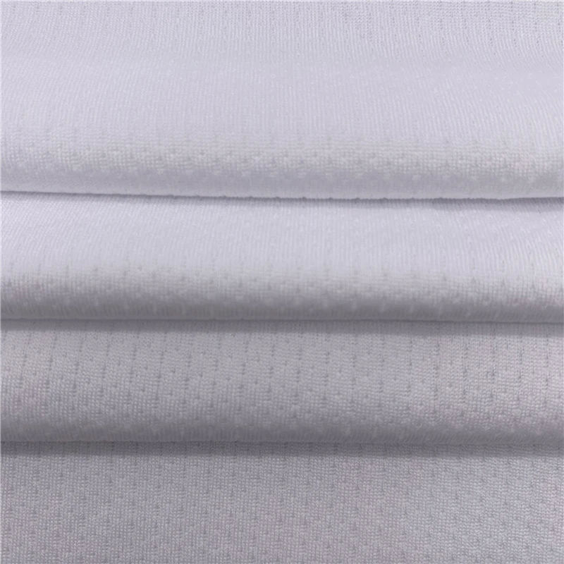 100 polyester knitted mesh fabric high quality wholesale price sport tshirt quality customized for screen printing