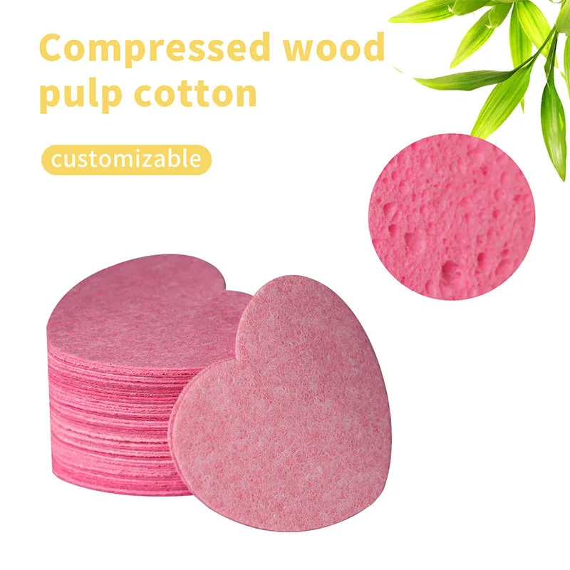 Esponja Facial Comprimida Cleanser Remove Heart Beauty Puff Product Soft Makeup Remover Sponge face sponges for cleansing