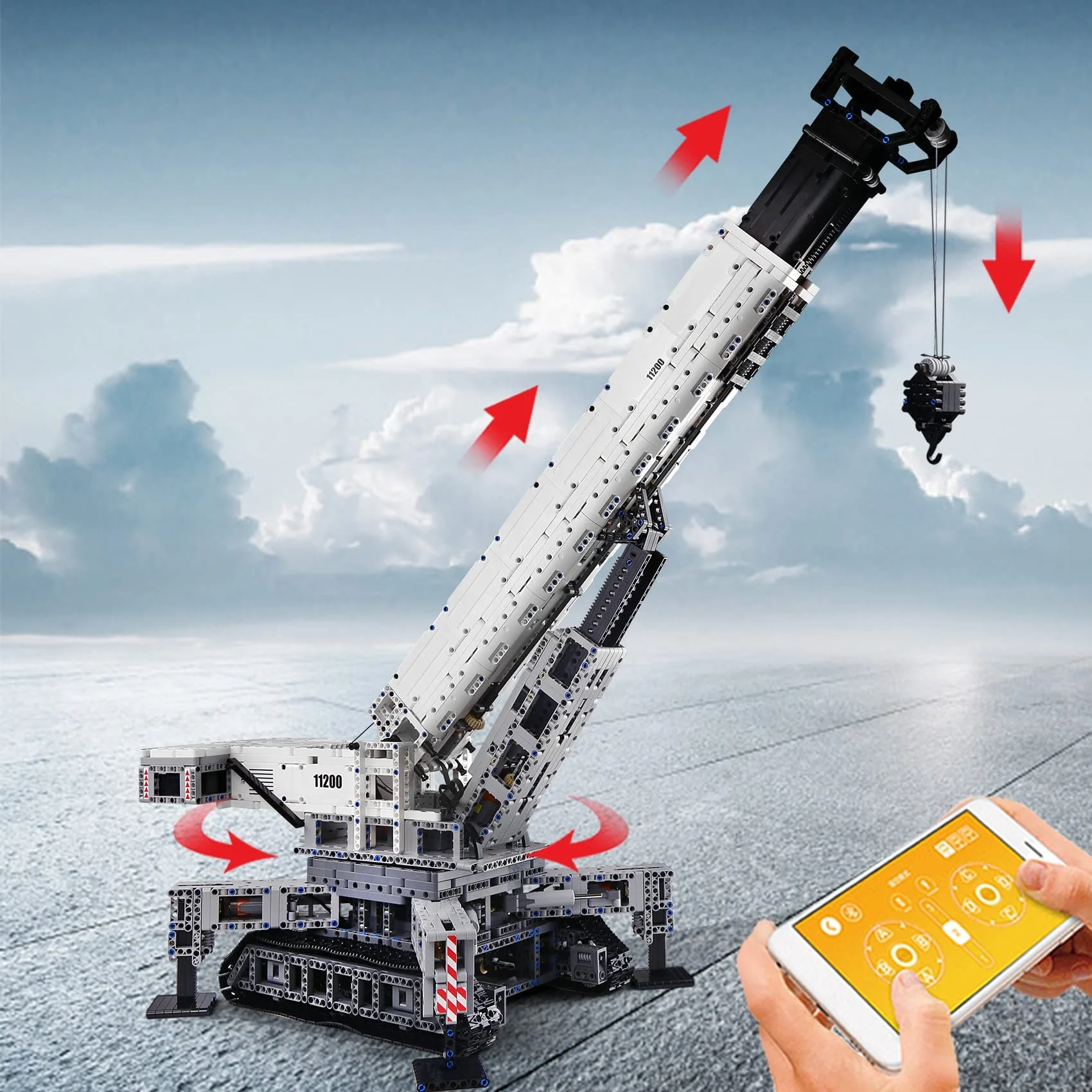Формовочные 17002 краны строительные наборы MOC набор строительных блоков для сборки игрушек любителей коллекций с мотором дистанционного управления