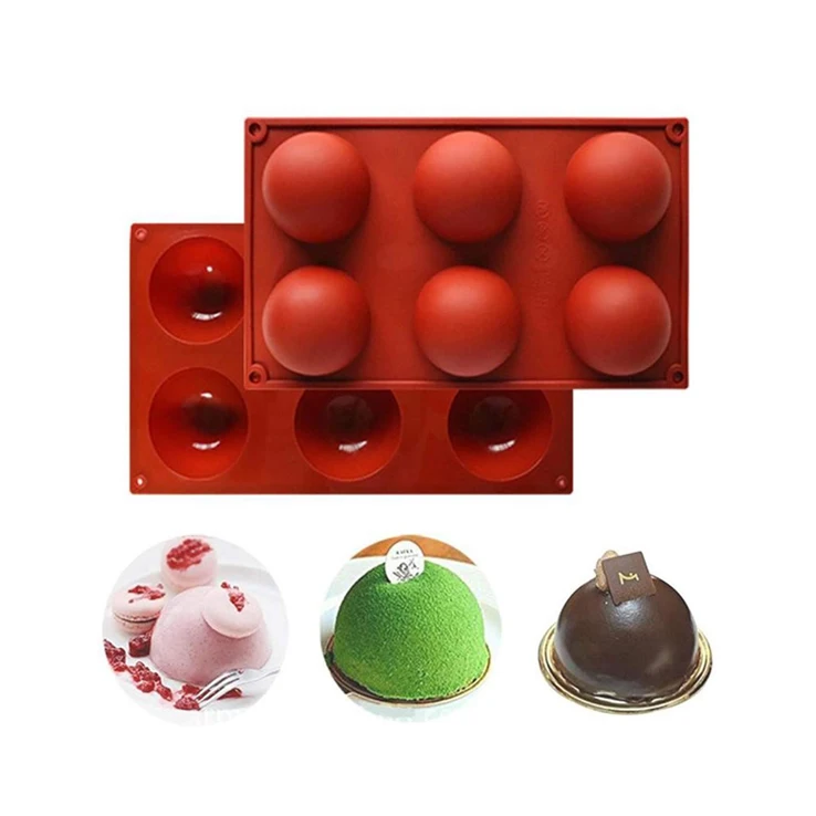 
Amazon Hot Sell Semi Sphere Silicone Mold or Making Mold for Making Hot Chocolate Bomb Cake Jelly Dome Mousse 