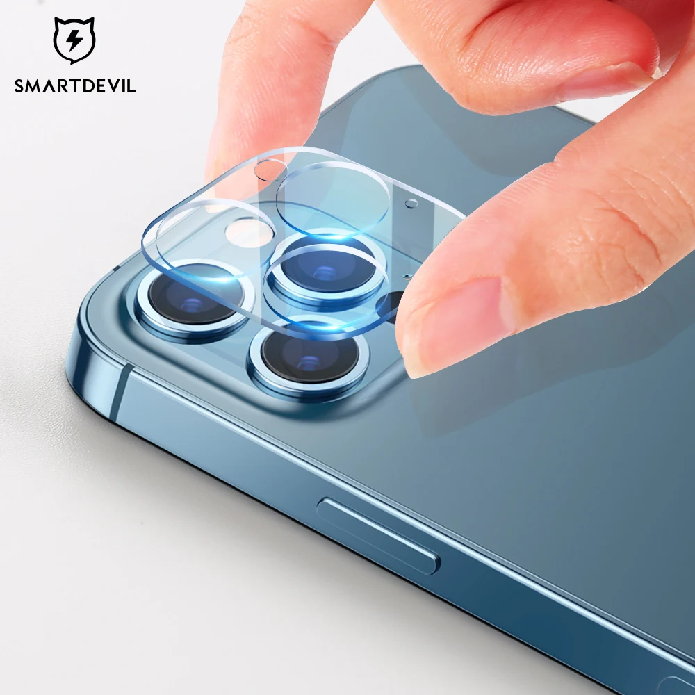
Full Glue Coverage Tempered Glass Phone Rear Camera Protector For iPhone 9H Anti-scratch Lens Protective Cover SMARTDEVIL 
