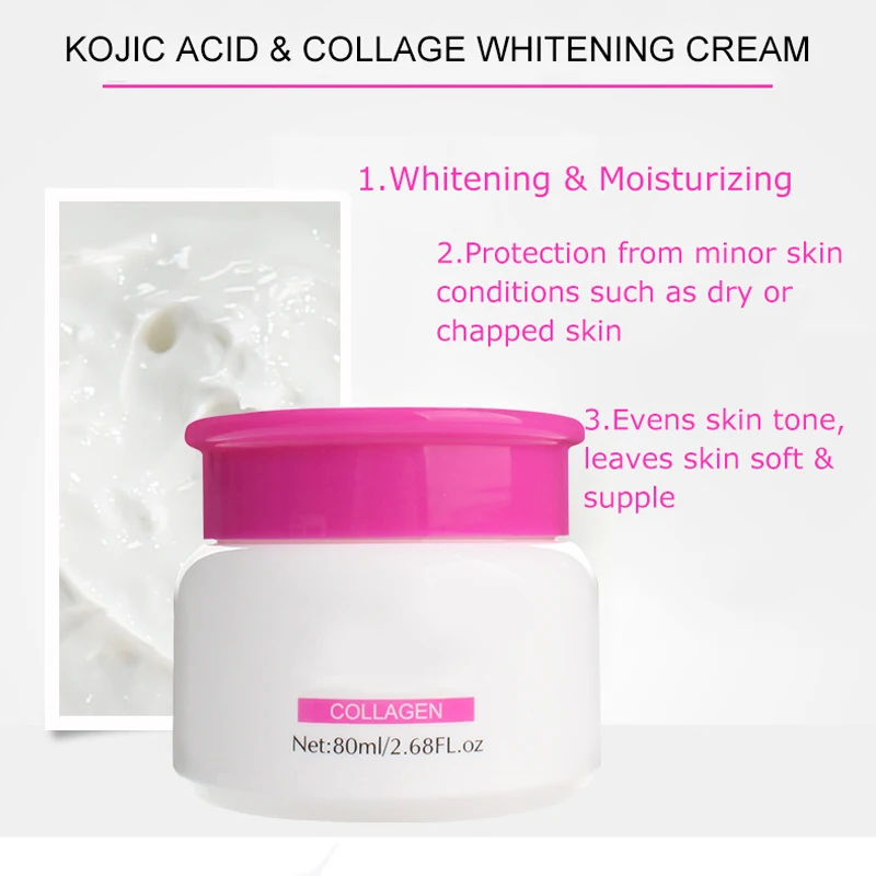 80ml Collage Whitening Cream Face Care Natural Brighten Deep Nourishing Lasting Moisturizing Face Whitening Cream