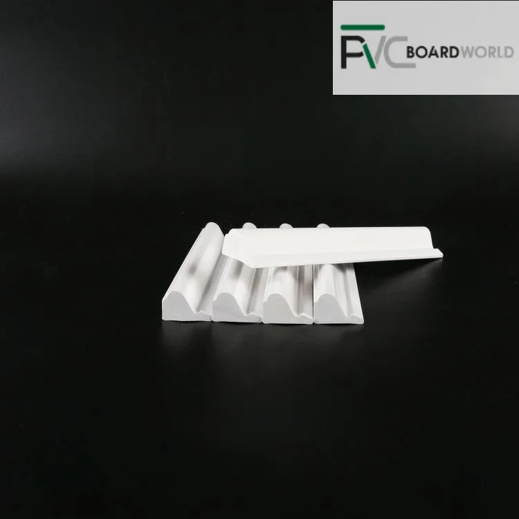 Wholesale manufacturer Waterproof PVC Baseboard  Moulding Base Cape For Interior And Exterior Decoration