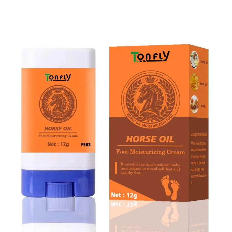 Tonfly Horse Oil Anti Crack Foot Cream Heel Cracked Repair Cream Smooth Removal Dead Skin Callus Anti-Drying Hand Feet Skin Care