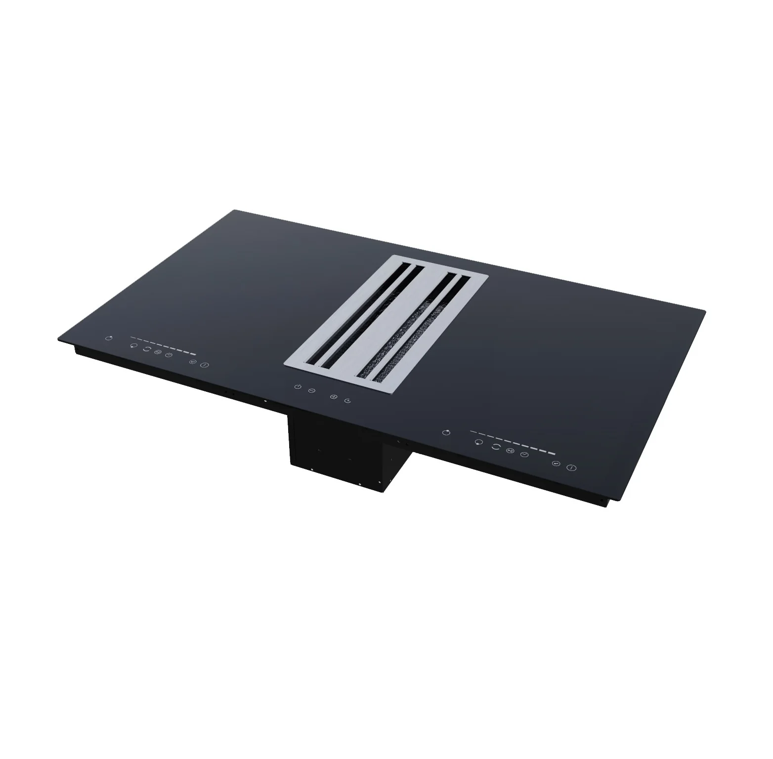 90cm Induction Hob & Hood Combi, Touch control, Venting hob with built in extractor hood