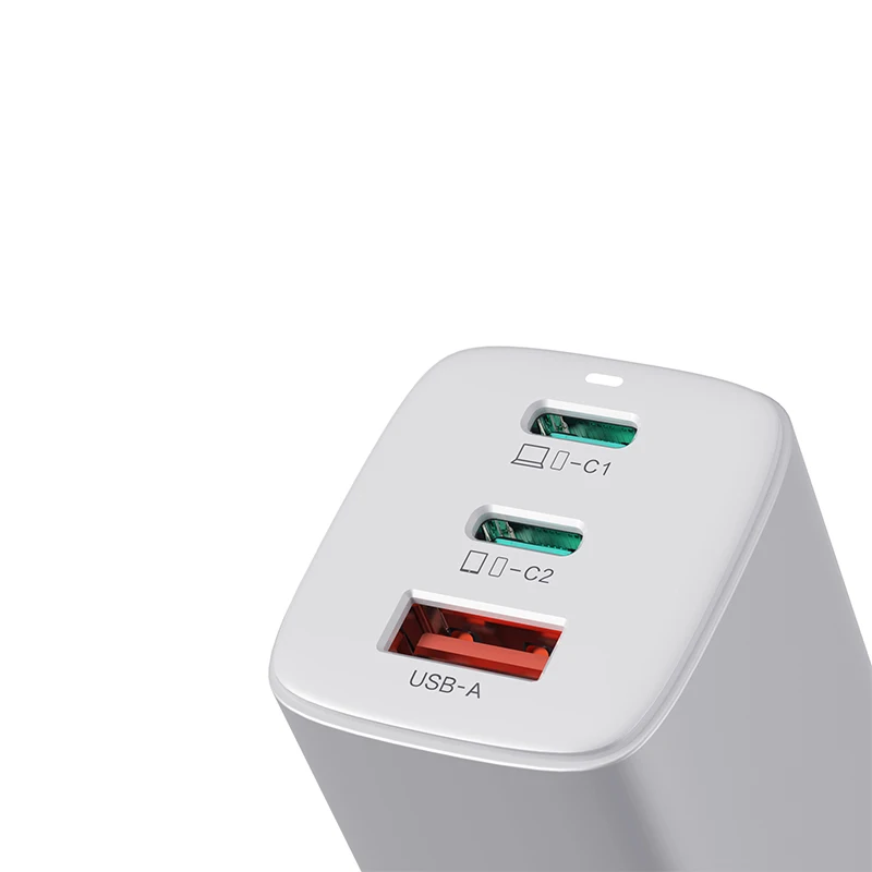 OEM Ган технологии 65W Мобильный телефон зарядное устройство USB-C PD мощность 2 Type-c настенное для планшетного ПК и мобильного