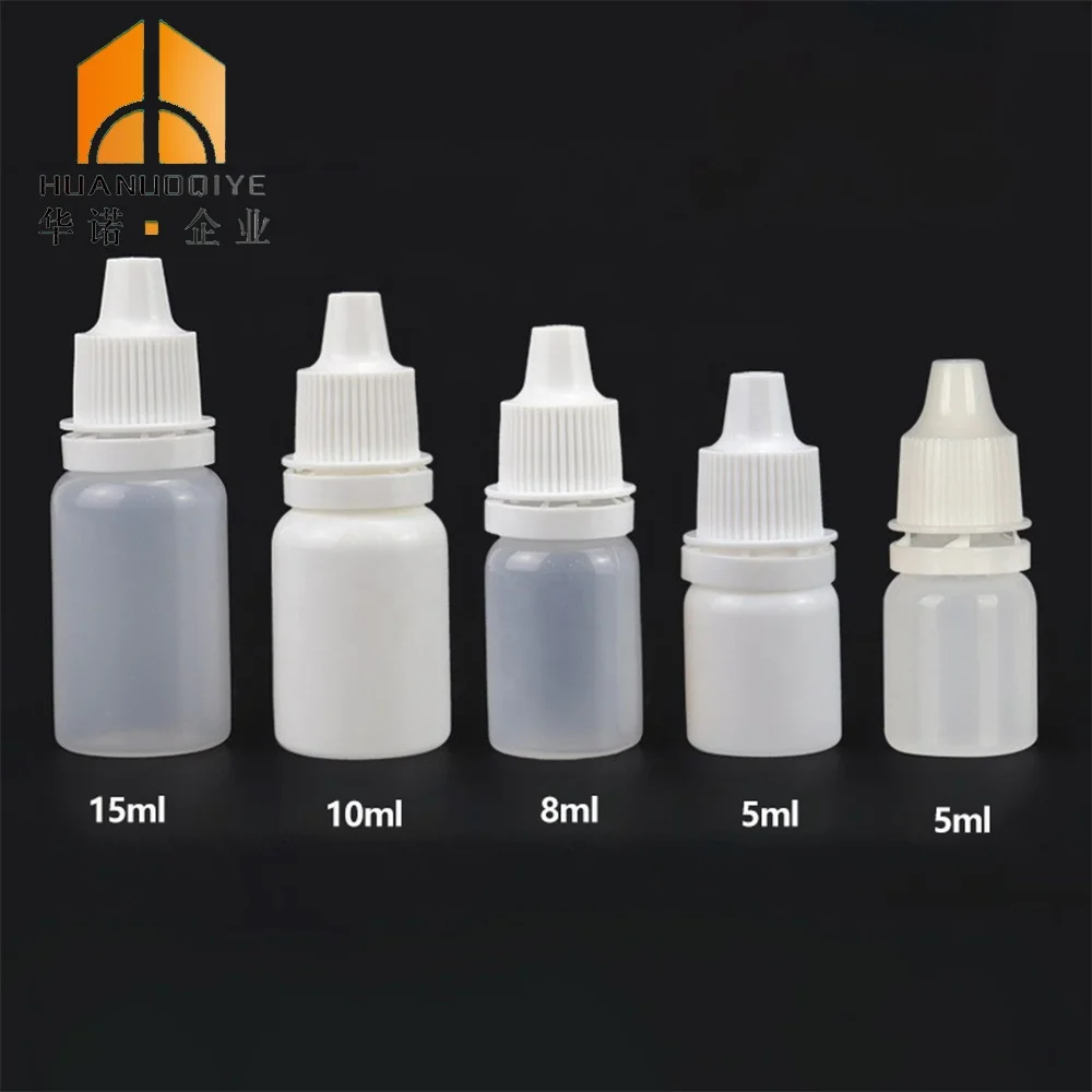 5ml 8ml 10ml 15ml Empty Pharma Grade Use For Eye Drop LDPE Plastic Squeezable Pe Liquid Eye Dropper Bottles