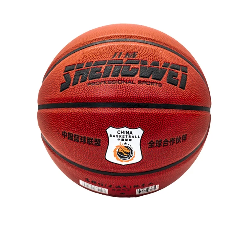 Wholesale Outdoor Sports Goods Nosports PU with Genuine Leather Wear-Resistant Basketball for Sports