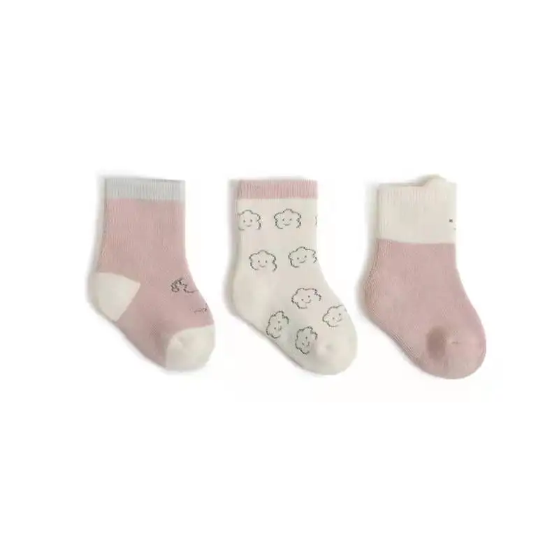 2022 Wholesale New Baby Winter Jersey Cotton Thick Warmth Newborn Cute Cartoon Baby Socks