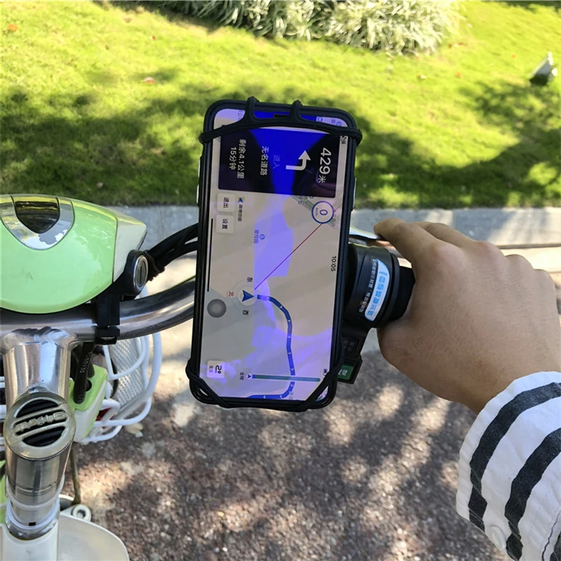 2022 New Arrival 360 Degree Rotating Mobile Phone Holder Stand For Motorcycle Bicycle Bike Premium Silicone Mobile Phone Holder